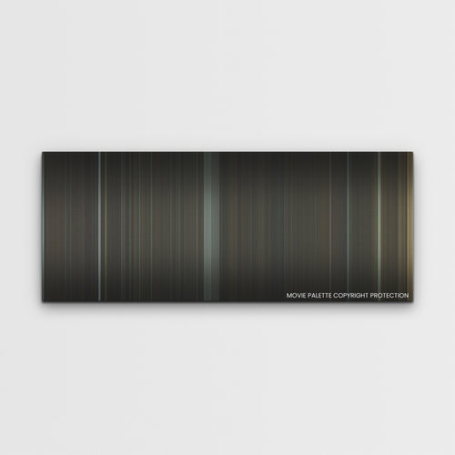 The Whale color palette canvas print: thousands of thin vertical stripes of color