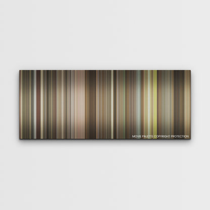 The Burial color palette canvas print: thousands of thin vertical stripes of color