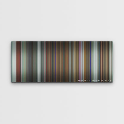 Infinity Pool color palette canvas print: thousands of thin vertical stripes of color