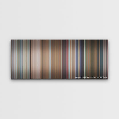 You People color palette canvas print: thousands of thin vertical stripes of color