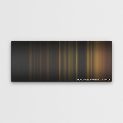 When Evil Lurks color palette canvas print: thousands of thin vertical stripes of color