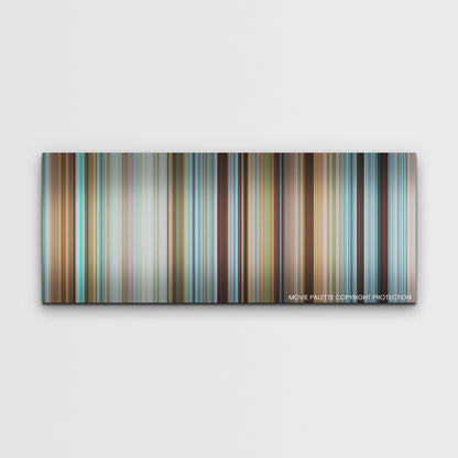 Nyad color palette canvas print: thousands of thin vertical stripes of color