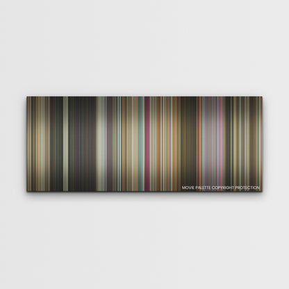 IF color palette canvas print: thousands of thin vertical stripes of color