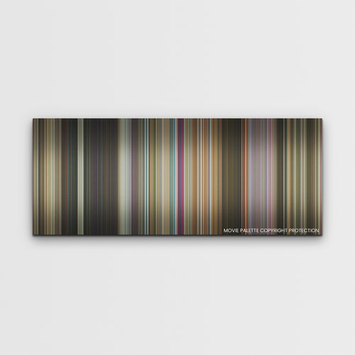 IF color palette canvas print: thousands of thin vertical stripes of color