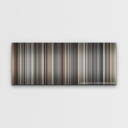 Blonde color palette canvas print: thousands of thin vertical stripes of color