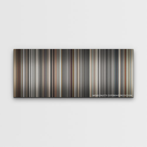 Blonde color palette canvas print: thousands of thin vertical stripes of color