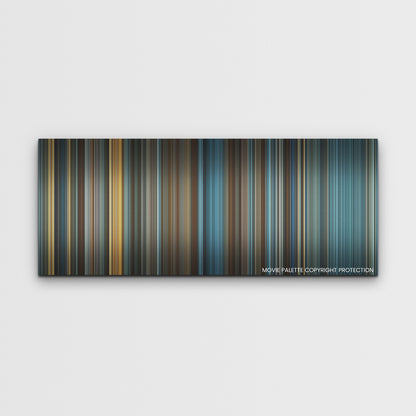 Napoleon color palette canvas print: thousands of thin vertical stripes of color