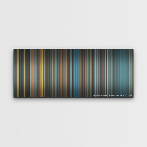 Napoleon color palette canvas print: thousands of thin vertical stripes of color