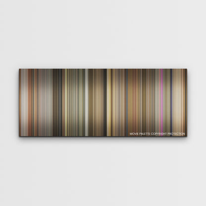Argylle color palette canvas print: thousands of thin vertical stripes of color