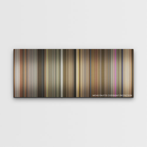 Argylle color palette canvas print: thousands of thin vertical stripes of color