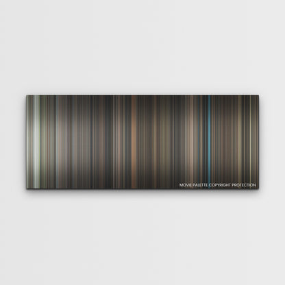 The Menu color palette canvas print: thousands of thin vertical stripes of color