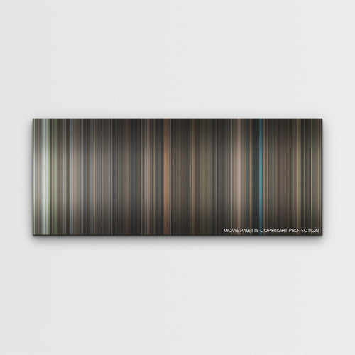 The Menu color palette canvas print: thousands of thin vertical stripes of color