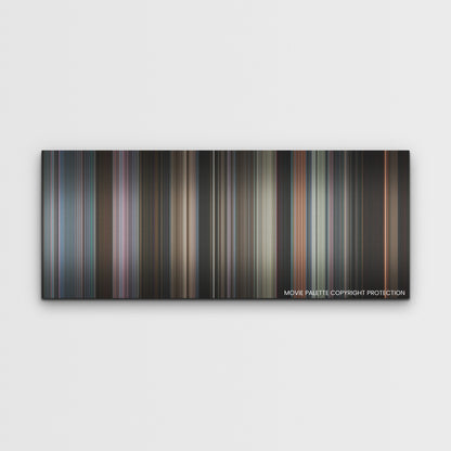 Smile color palette canvas print: thousands of thin vertical stripes of color