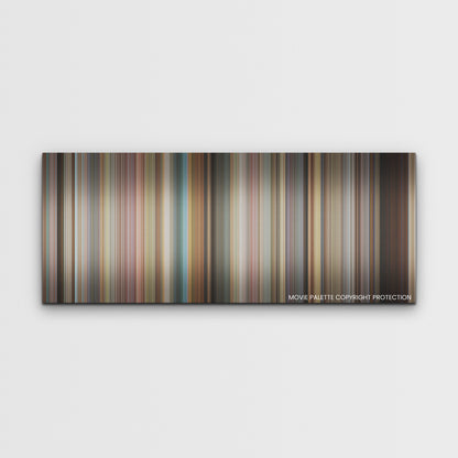 Do Revenge color palette canvas print: thousands of thin vertical stripes of color
