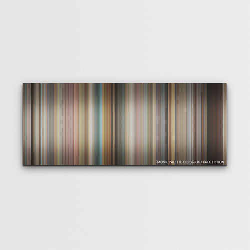 Do Revenge color palette canvas print: thousands of thin vertical stripes of color