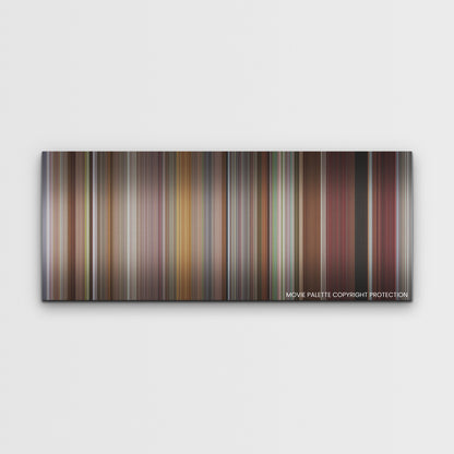 CODA color palette canvas print: thousands of thin vertical stripes of color