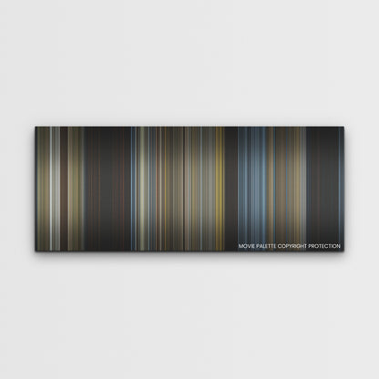 Prey color palette canvas print: thousands of thin vertical stripes of color