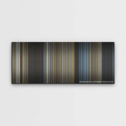 Prey color palette canvas print: thousands of thin vertical stripes of color