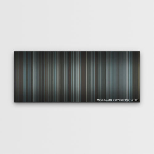The Last Kingdom: Seven Kings Must Die color palette canvas print: thousands of thin vertical stripes of color