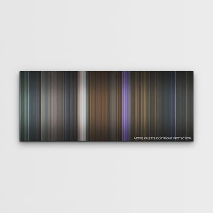 Hocus Pocus 2 color palette canvas print: thousands of thin vertical stripes of color