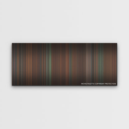 Abigail color palette canvas print: thousands of thin vertical stripes of color
