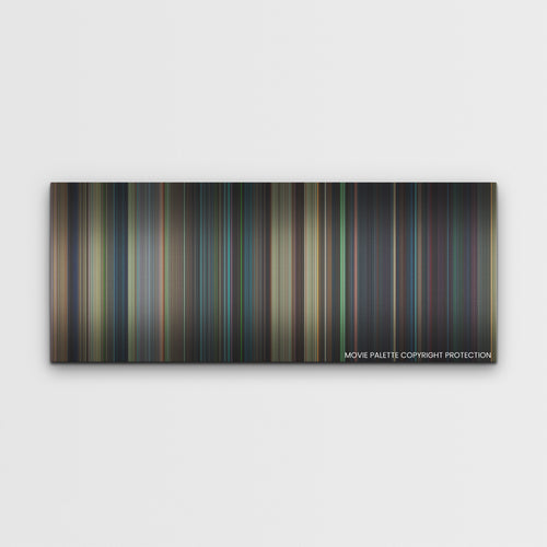 White Noise color palette canvas print: thousands of thin vertical stripes of color