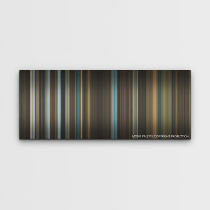 Watcher color palette canvas print: thousands of thin vertical stripes of color