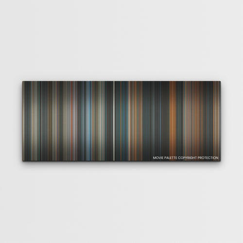 Atlas color palette canvas print: thousands of thin vertical stripes of color