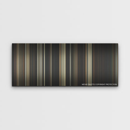 Five Nights at Freddy's color palette canvas print: thousands of thin vertical stripes of color
