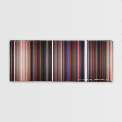 Hellraiser color palette canvas print: thousands of thin vertical stripes of color