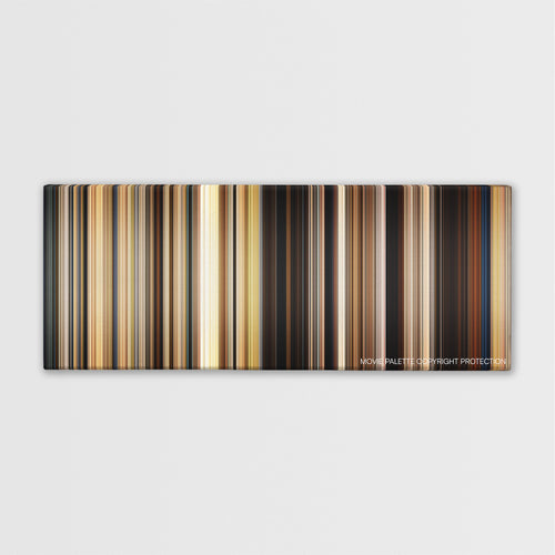 Safe Haven color palette canvas print: thousands of thin vertical stripes of color