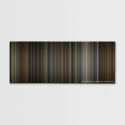 Jumanji color palette canvas print: thousands of thin vertical stripes of color