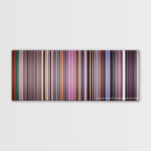 The Manchurian Candidate color palette canvas print: thousands of thin vertical stripes of color