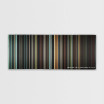 Hannibal Rising color palette canvas print: thousands of thin vertical stripes of color