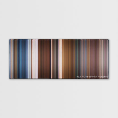 Murder Mystery color palette canvas print: thousands of thin vertical stripes of color