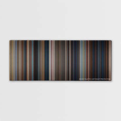 Jack Reacher color palette canvas print: thousands of thin vertical stripes of color