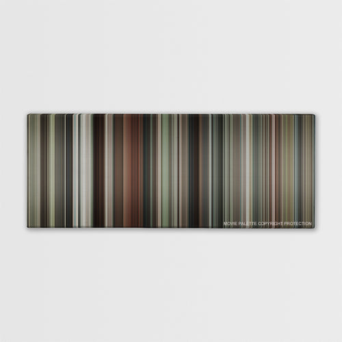 Burn After Reading color palette canvas print: thousands of thin vertical stripes of color