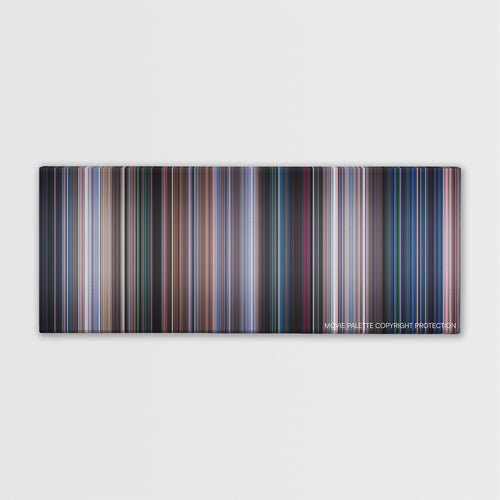 Eraser color palette canvas print: thousands of thin vertical stripes of color