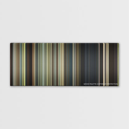 Ride Along color palette canvas print: thousands of thin vertical stripes of color