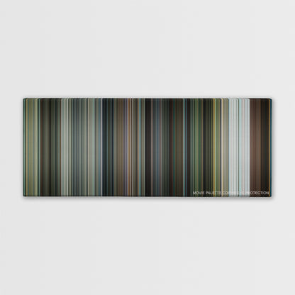 Shooter color palette canvas print: thousands of thin vertical stripes of color
