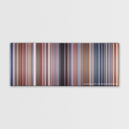 Paycheck color palette canvas print: thousands of thin vertical stripes of color