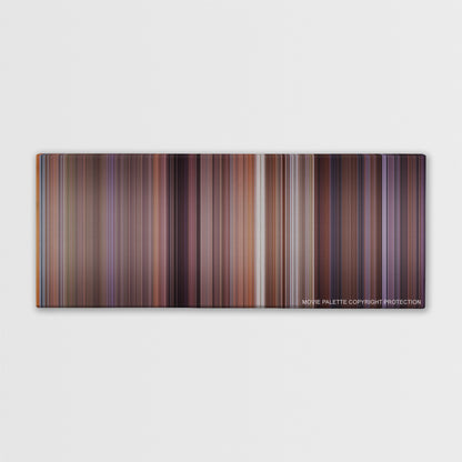Meet the Parents color palette canvas print: thousands of thin vertical stripes of color