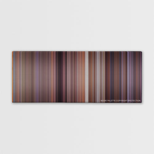 Meet the Parents color palette canvas print: thousands of thin vertical stripes of color