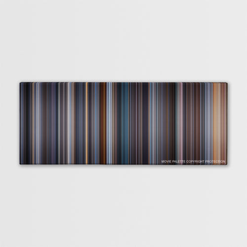 Equilibrium color palette canvas print: thousands of thin vertical stripes of color