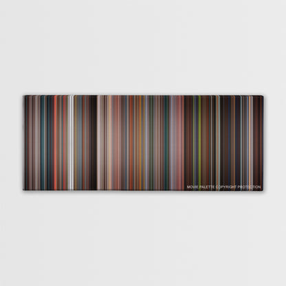 Fantastic Four color palette canvas print: thousands of thin vertical stripes of color
