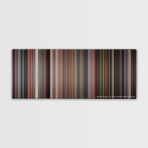Fantastic Four color palette canvas print: thousands of thin vertical stripes of color