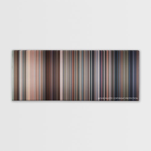 Paul Blart: Mall Cop color palette canvas print: thousands of thin vertical stripes of color