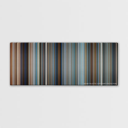 Pearl Harbor color palette canvas print: thousands of thin vertical stripes of color