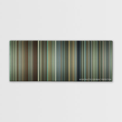 The Iron Lady color palette canvas print: thousands of thin vertical stripes of color