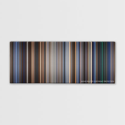Patriot Games color palette canvas print: thousands of thin vertical stripes of color